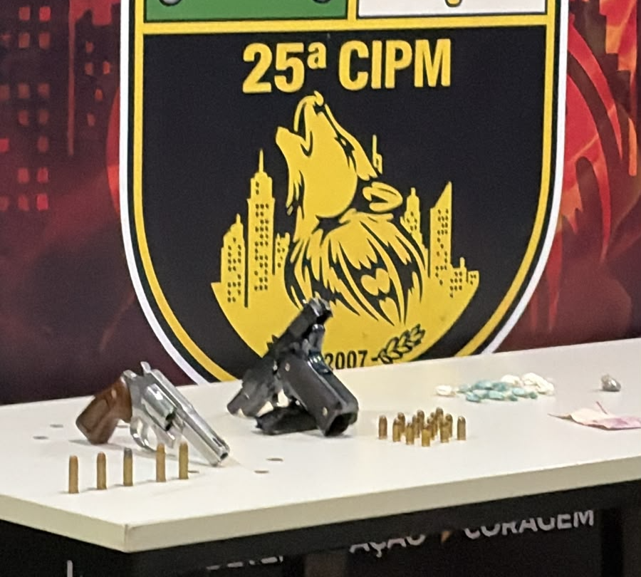 PM prende dois suspeitos de facção e apreende armas e drogas em Várzea Grande